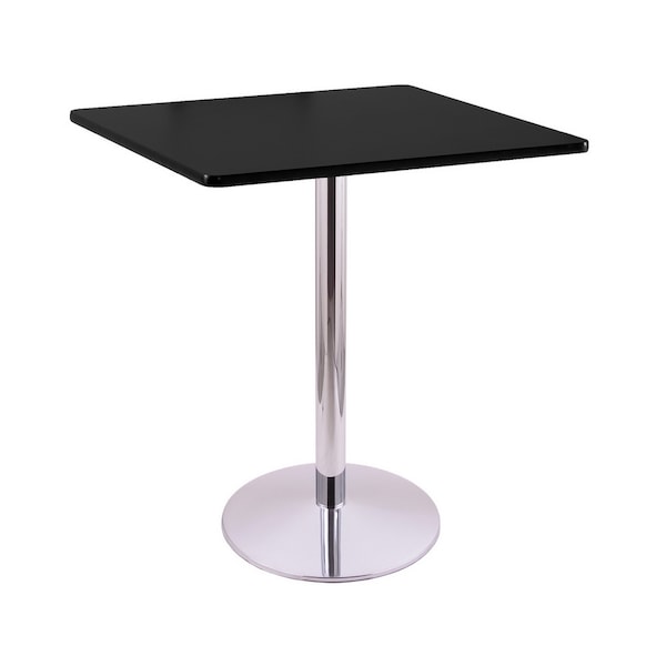 42" 214 Chrome Table, 36" x 36" Square Top